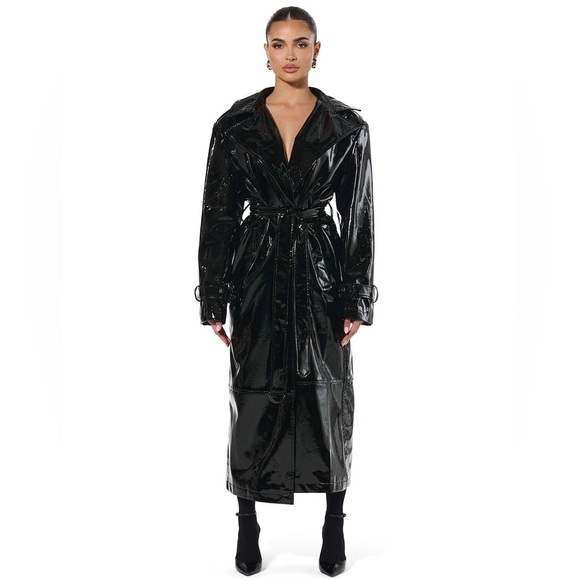 naked wardrobe | Jackets & Coats | Naked Wardrobe Vinyl Trench Coat